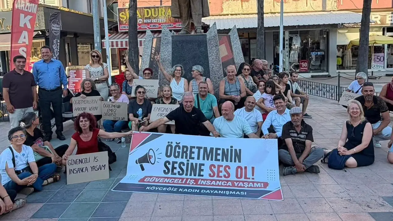 Ankara’da açlık grevini sürdüren öğretmenlere Köyceğiz’den destek: ‘Binlerce insanın kalbi bu direnişle atıyor’